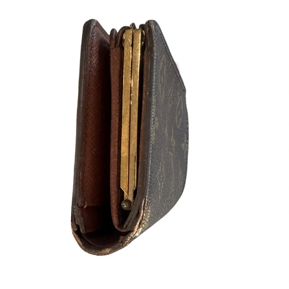 Vintage Louis Vuitton Monogram Viennois Wallet- French Kisslock